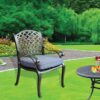 Sparta - Modern Dining Arm Chair - Navy Blue - Image 2