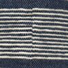 Diamond - Handcrafted Fabric Cylindrical Pouf - White / Dark Blue - Image 5
