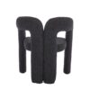 Contemporary Designed Teddy Fabric Upholstered Accent / Dining Chair - Black - Image 23