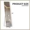 4Th Generation Floor Standing Full Length Mirror Wall Mounted Glass - Transparent - Image 3