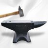 Single Horn Anvil 132Lbs Cast Steel Anvil smith For Sale Forge Tools And Equipment Anvil Rugged Round Horn Anvil smith Jewelers Metalsmith smith Tool - Black - Image 2