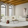 Elijah - Japandi Curvy Sectional Sofa - Beige - Image 12