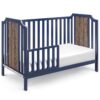 Brees Island - 3 In 1 Convertible Crib Midnight - Blue, Brownstone - Image 3