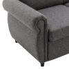 Pull Out Sofa Bed Loveseat Sleeper With Twin Size Memory Mattress With Two USB Ports For Living Room Spaces - Gray - Image 15