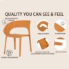 1 Piece Designed Single Chair, UV Resistant, Waterproof And Wear Resistant - Tropical Orange - Image 22