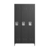 Storage Locker Cabinet With Locks For Employees, Home Gym Office School Garage - Black - Image 12