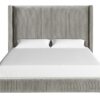 Queen Upholstered Bed - Light Gray - Image 5