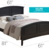 Full Bed Modern Farmhouse Design - Black - Image 5