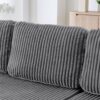 Modern Minimalist Style U Shape Modular Sectional Sofa Sleeper - Gray - Image 7