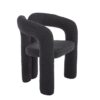 Contemporary Designed Teddy Fabric Upholstered Accent / Dining Chair - Black - Image 20