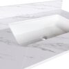 Carrara Marble Design Elegant Bathroom Vanity Top With Undermount Sink - White - Image 15