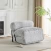 Latina - Indoor Foldbable Bean Bag Lounge Chair - Light Gray - Image 2
