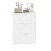 Modern Shoe Storage Cabinet With 3 Flip Drawers And Metal Frame For Entryway - Brushed Nickel - Image 15