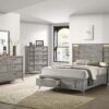 2 Drawer Night Bookmatched Veneers - Gray - Image 4