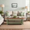 Vineyard - Coffee Table - Sage Green And Fruitwood - Image 9