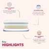 Ultra Plush 13" Gel Memory Foam Mattress For King Size Bed With Double Layered Jacquard Cover - Gray / White - Image 8