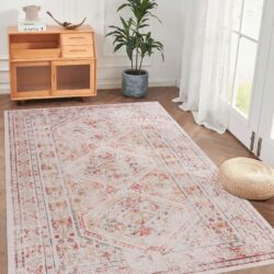 Maval - 3' X 5' Washable Area Rugs - Beige