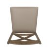 Farmhouse Style Upholstered Wood Counter Stools (Set of 2) With X Back Frame - Brown - Image 8