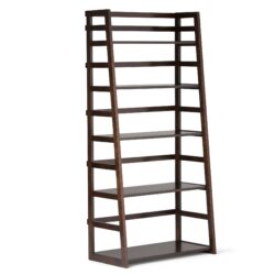 Acadian - Ladder Shelf Bookcase - Brunette Brown