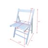 Folding Chair, Foldable Style (Set of 2) - White - Image 3