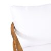 Outdoor Acacia Wood Patio Club Chair, Wood Patio Furniture, Waterproof Thick Cushion Deep Seating For Porch, Weight Capacity 400Lbs - Light Teak / White - Image 14
