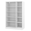 3 Door Shutter Wardrobe & Shelves - White - Image 7