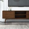 Caroline - Mid-Century Modern Style TV Stand Up To 72" - Brown / Dark Brown - Image 4