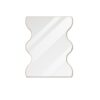 Wall Mirror Rectangular Mirror With 2 Wavy Sides Metal Framed Mirror Vanity Mirror Dressing Mirror, For Bathroom, Living Room, Bedroom Wall Decor - Golden - Image 6