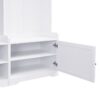 Wide Hall Tree With Shoe Storage, 4 In 1 Entryway Bench With 8 Cubbies, 7 Coat Hooks & Adjustable Shelf For Hallway - White - Image 15