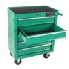5 Drawers Multifunctional Tool Cart With Wheels - Green - Image 4