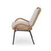 Outdoor Wicker Club Chair With Cushions (Set of 2) - Light Brown - Image 10