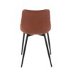 Durango - Contemporary Dining Chair (Set of 2) - Black / Cognac - Image 5