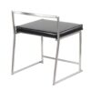 Fuji - Contemporary Stackable Dining Chair (Set of 2) - Black - Image 4