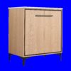 30" Bathroom Vanity Base With Basin And Storage Cabinet - Oak - Image 10