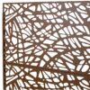 Outdoor & Indoor Metal Privacy Screen Freestanding Decorative Privacy Screen, Privacy Fence Panels For Deck Balcony Patio Garden - Brown - Image 10