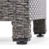 Puerta - Accent Table Polyethylene Rattan Cube Shape - Black - Image 10