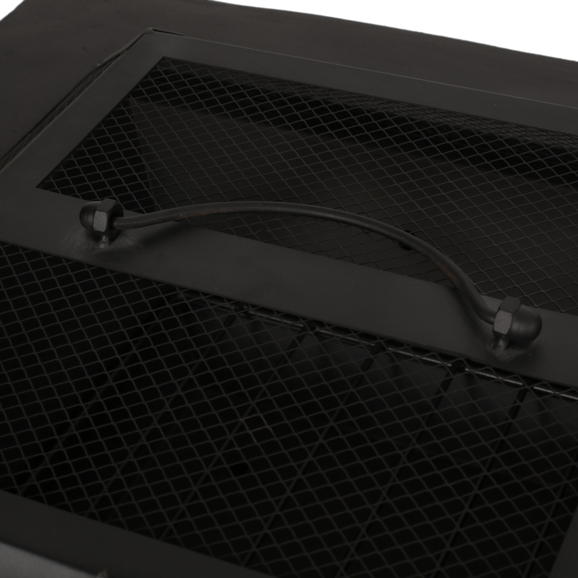 Outdoor Square Mgo Wood Burning Fire Pit - Dark Gray - Image 14