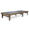 Summerland Chaise Lounge Dark Mesh Outdoor Seating - Dark Gray - Image 9
