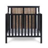 Connelly - Mini Crib With Mattress Pad - Black / Vintage Walnut - Image 8