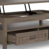 Lev - Lift Top Coffee Table - Smoky Brown - Image 5