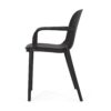 Roxanne - Outdoor Stacking Dining Armchair (Set of 2) - Black - Image 8