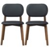Kelsey - Dining Chair (Set of 2) - Black / Brown - Image 2