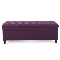 Juliana - Storage Ottoman - Purple