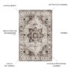 Fenix - Accent Rug, Elegant Design - Ivory / Taupe - Image 4