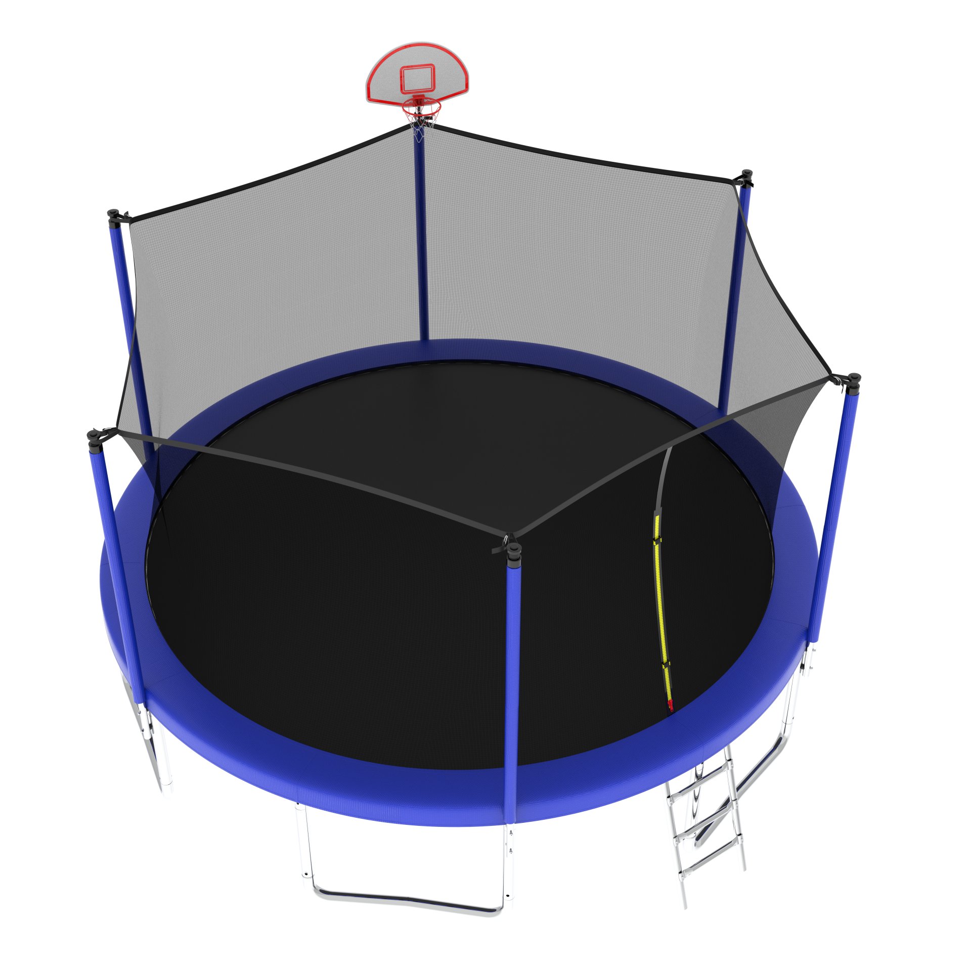 14Ft For Kids Children With Safety Enclosure Net Outdoor Backyards Large Recreational Trampoline - Blue - Image 6