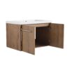 30" Soft Close Doors Bathroom Vanity With Resin Sink And Metal Handles - Imitative Oak - Image 11