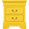 Louis Phillipe - Charming Nightstand - Yellow - Image 4