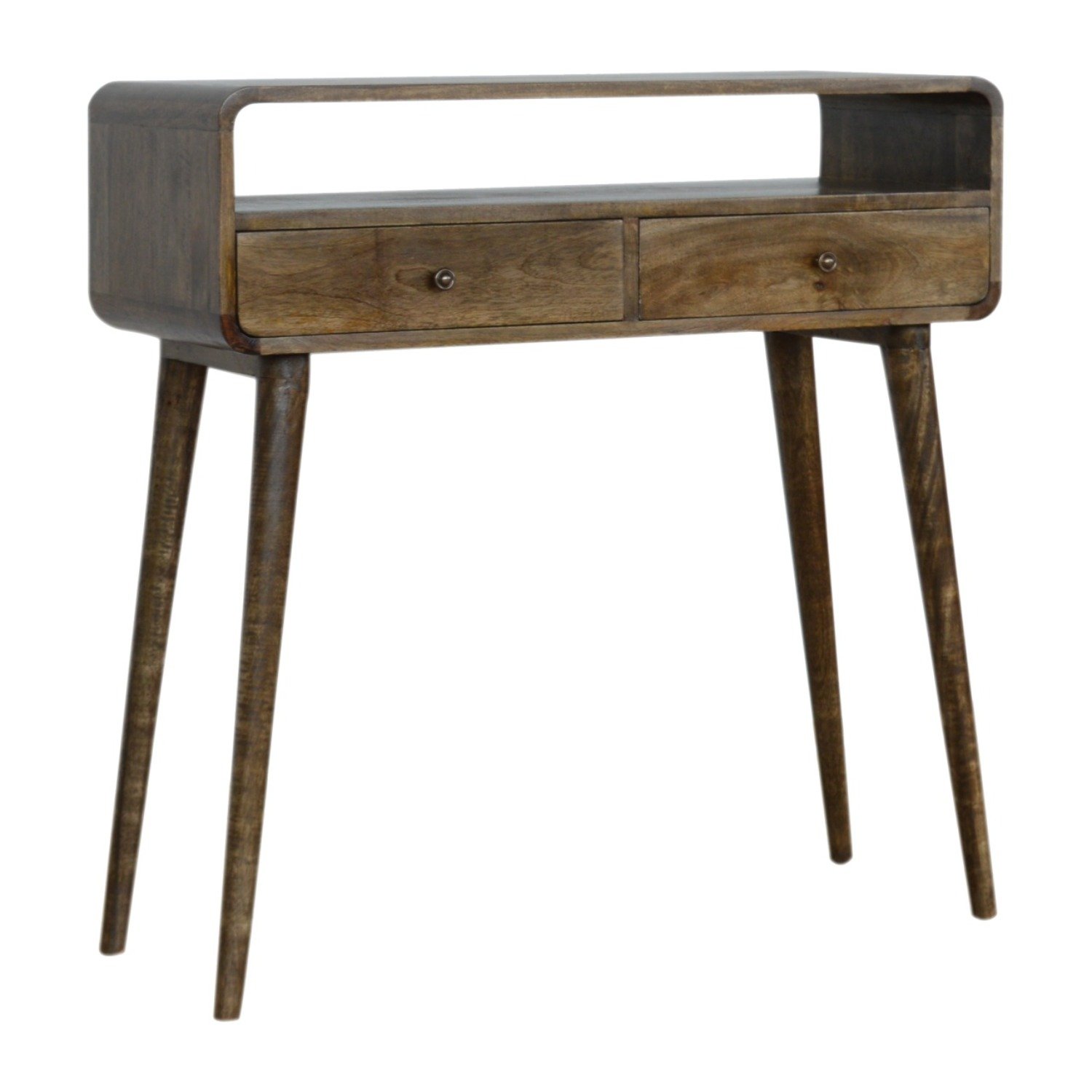 Curved Console Table - Brown - Image 4