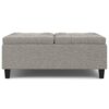 Harrison - Large Square Coffee Table Storage Ottoman - Gray - Image 7