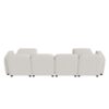 Velvet Modular Sectional Sofa, U Shaped Reversible Couch Set, Free Combination, 6 Seat Sleeper Cloud Sofa Bed With Ottoman, Convertible Oversized Indoor Furniture Pieces - Beige - Image 8